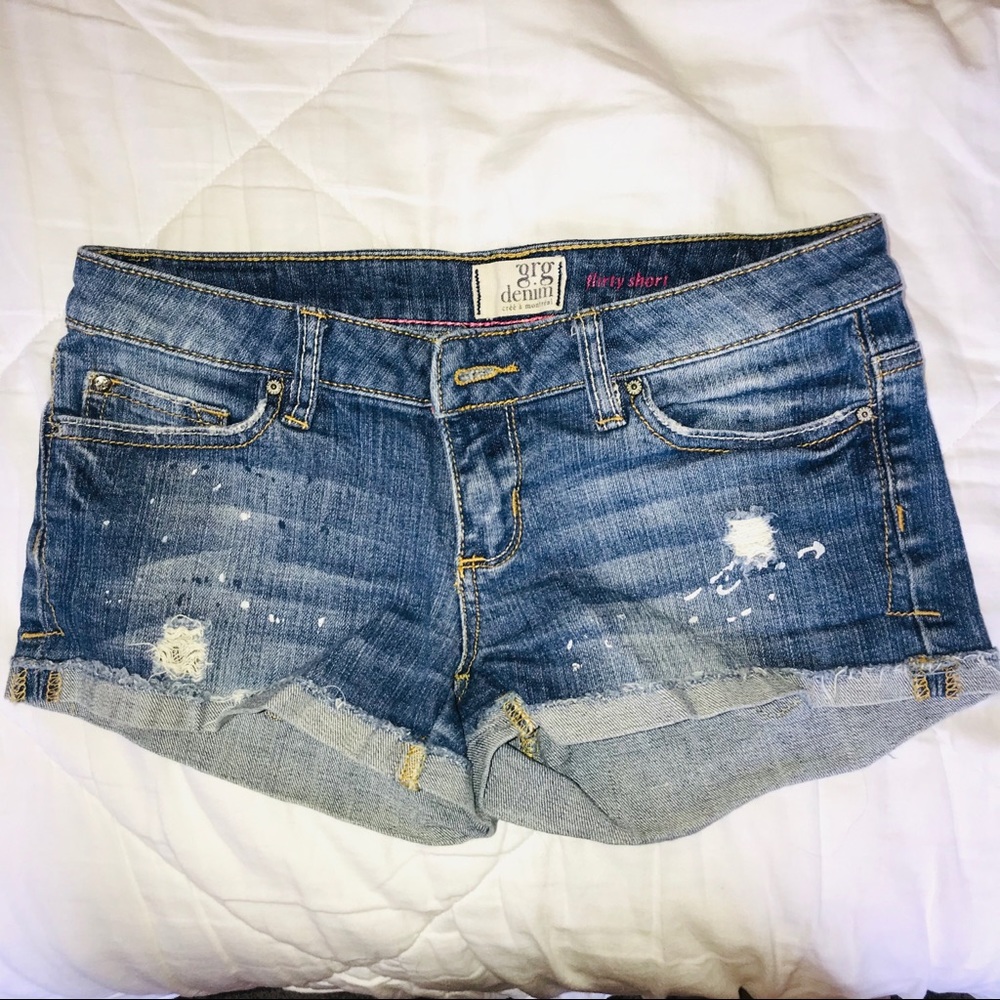 Medium Wash Jean Shorts